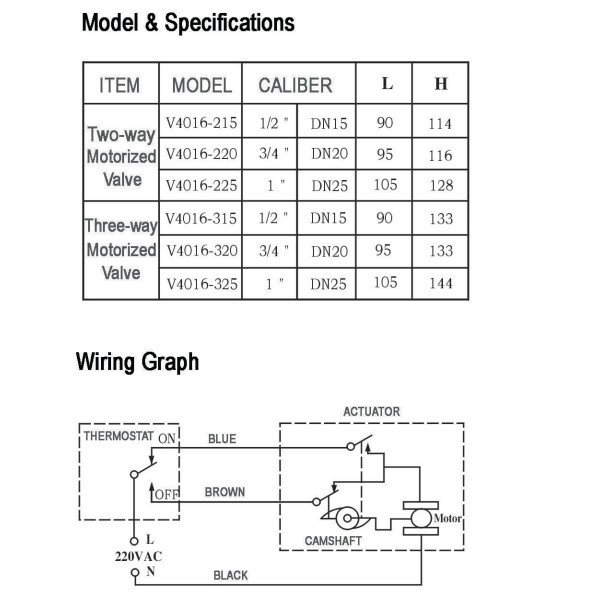 motorized flow control valve HY4016 motorized flow control valve HY4016